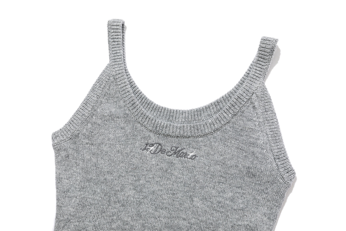 13DE MARZO Bow Bear Knit Cardigan Vest Grey