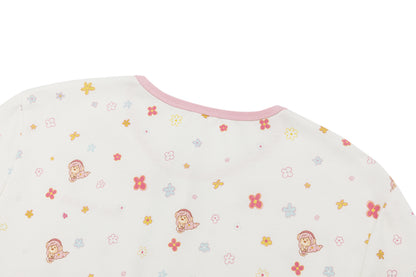 13DE MARZO Floral Room Bear Pajama Set