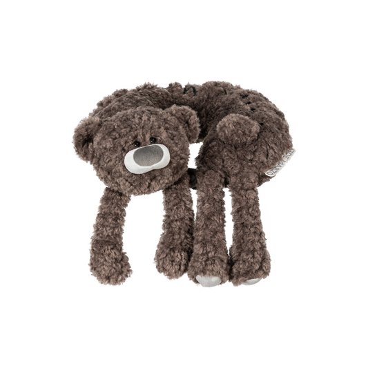 13DE MARZO Plush U-Shaped Travel Pillow Dark Grey - 13DE MARZO