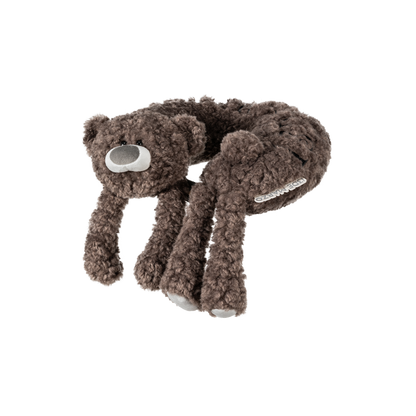 13DE MARZO Plush U-Shaped Travel Pillow Dark Grey - 13DE MARZO