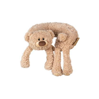 13DE MARZO Plush U-Shaped Travel Pillow Khaki - 13DE MARZO