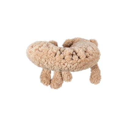 13DE MARZO Plush U-Shaped Travel Pillow Khaki - 13DE MARZO