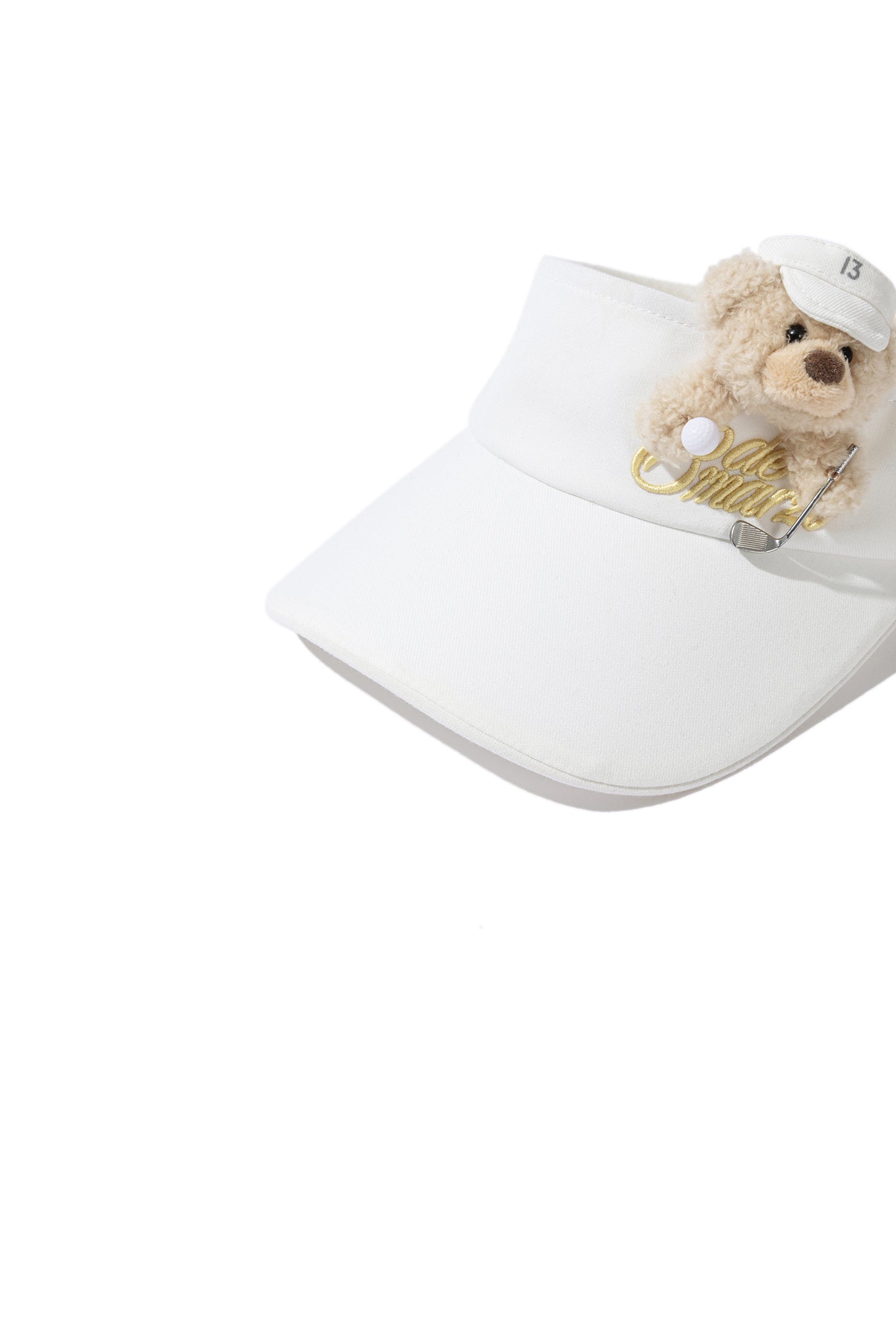13DE MARZO Golf Bear Visor White - 13DE MARZO