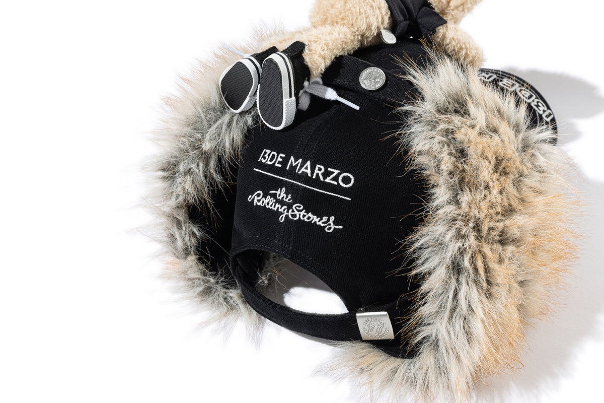 13DE MARZO Rolling Stones Furry Earflap Cap