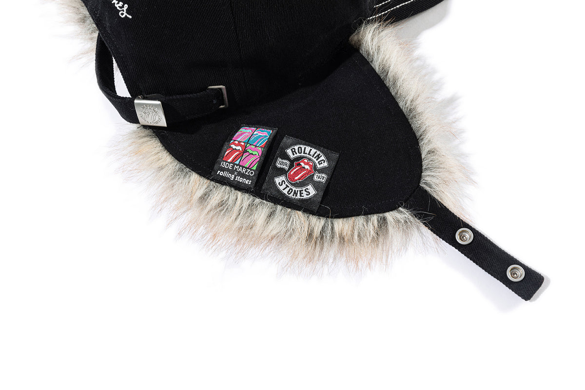 13DE MARZO Rolling Stones Furry Earflap Cap