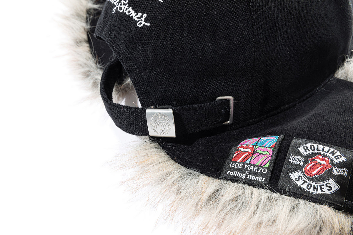 13DE MARZO Rolling Stones Furry Earflap Cap
