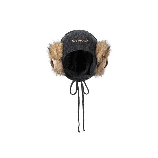 13DE MARZO Doozoo Slouch Hat Dark Grey