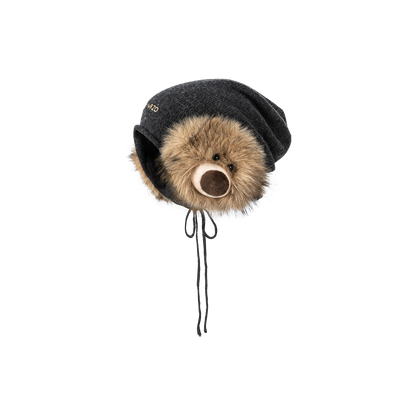 13DE MARZO Doozoo Slouch Hat Dark Grey