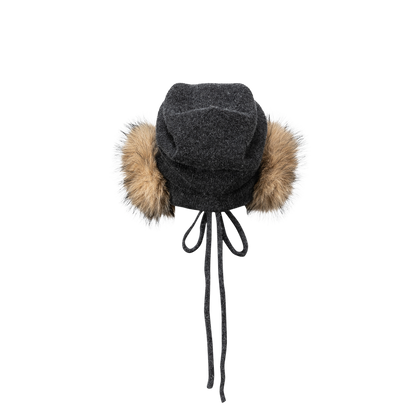 13DE MARZO Doozoo Slouch Hat Dark Grey