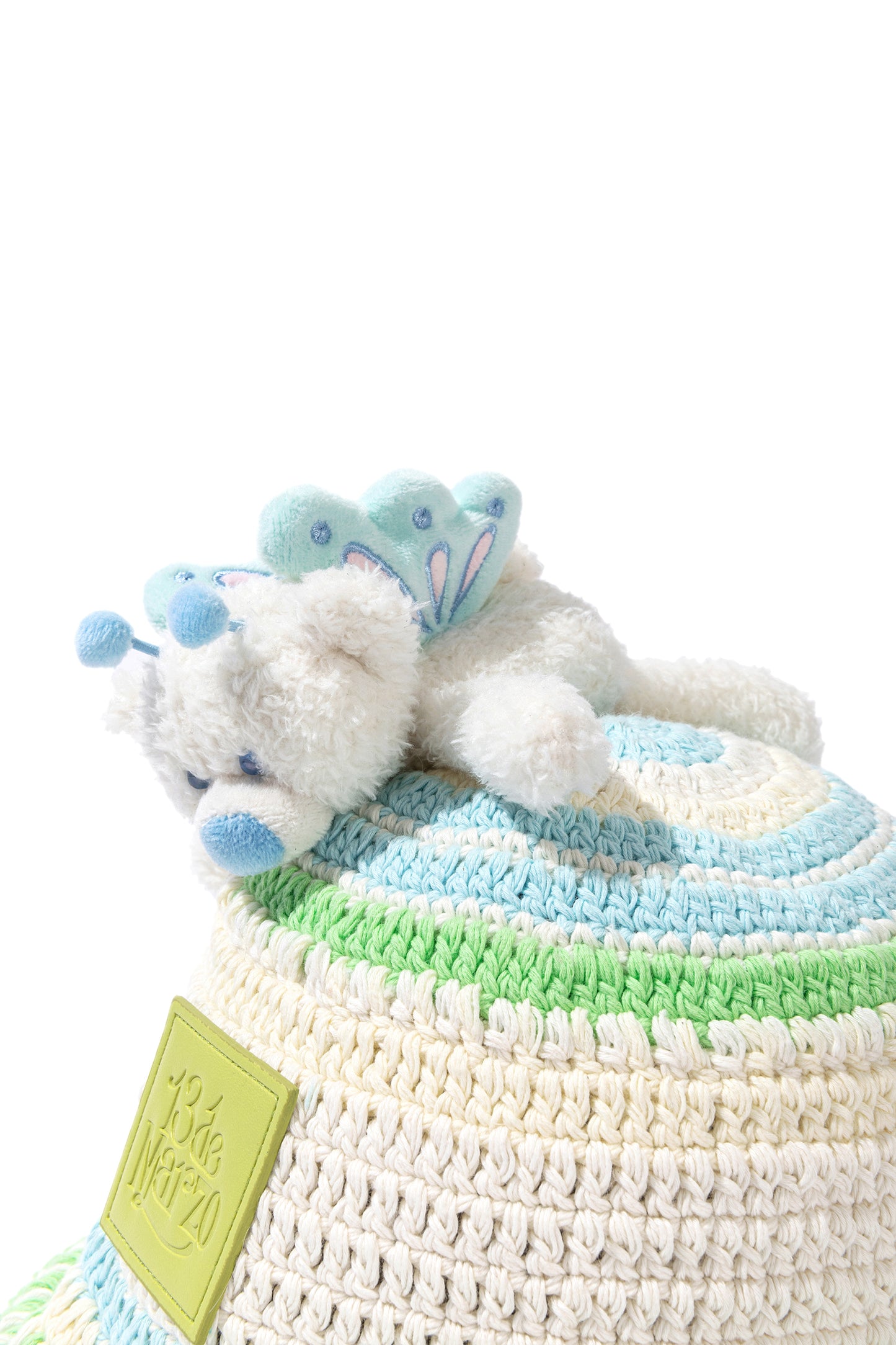 13DE MARZO Floral Bear Knit Hat - 13DE MARZO