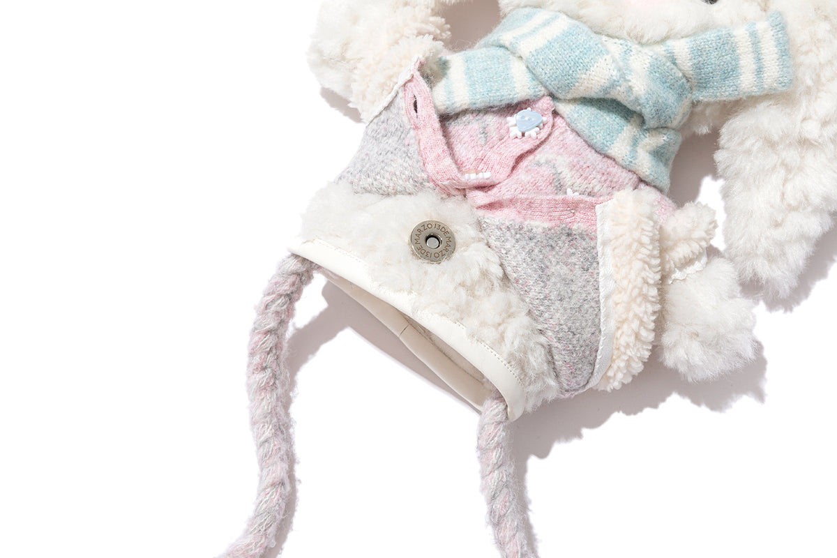 13DE MARZO Glove-Shaped Crossbody Bag White