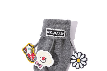 13DE MARZO Fringe Charm Mid-Calf Socks Grey