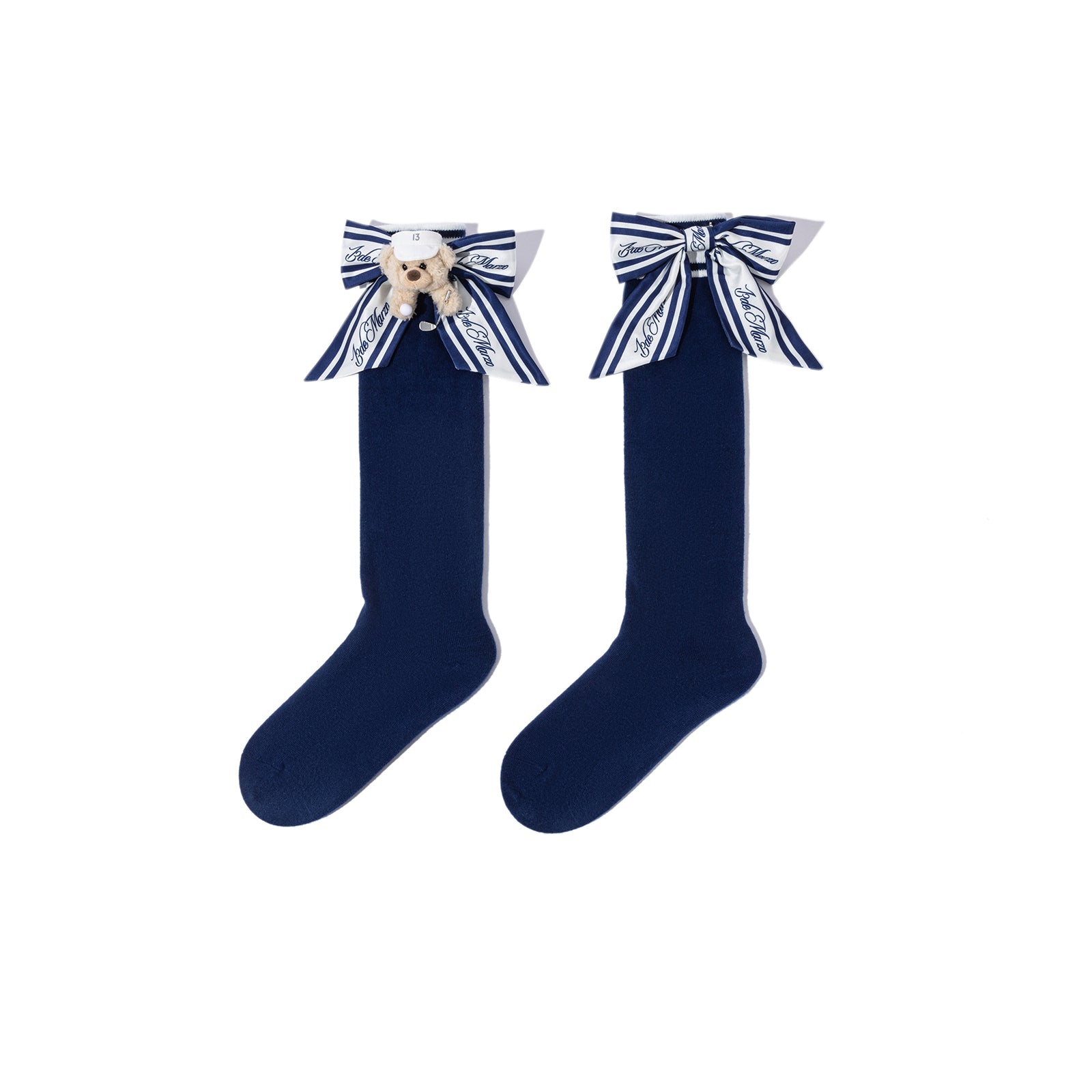 13DE MARZO Golf Mid-Calf Socks Navy Blue - 13DE MARZO