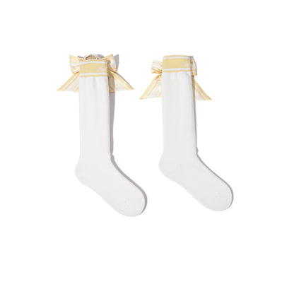 13DE MARZO Golf Mid-Calf Socks White - 13DE MARZO