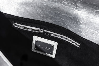 13DE MARZO Sheriff Bear Baguette Bag Silver