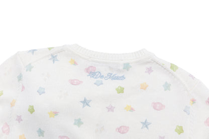 13DE MARZO All-Over Star Knit Cardigan