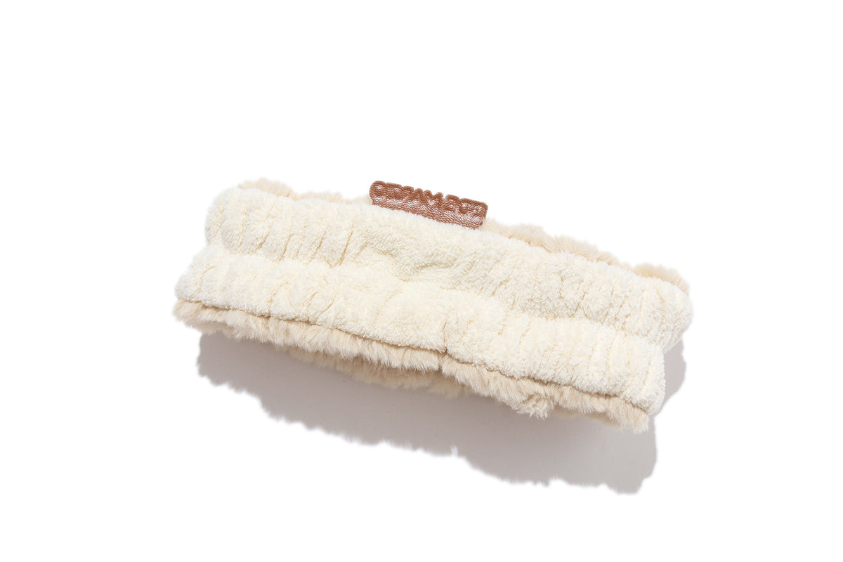 13DE MARZO Plush Hair Band Khaki - 13DE MARZO