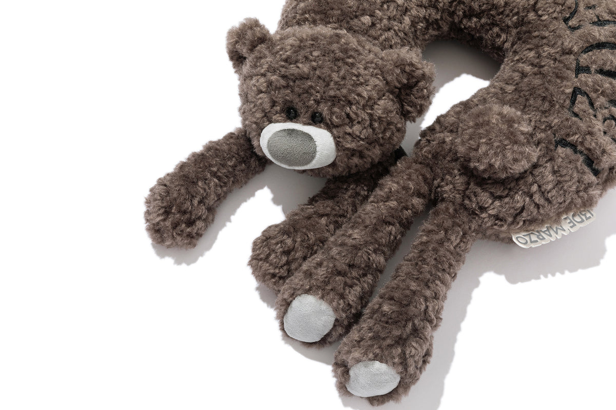 13DE MARZO Plush U-Shaped Travel Pillow Dark Grey - 13DE MARZO