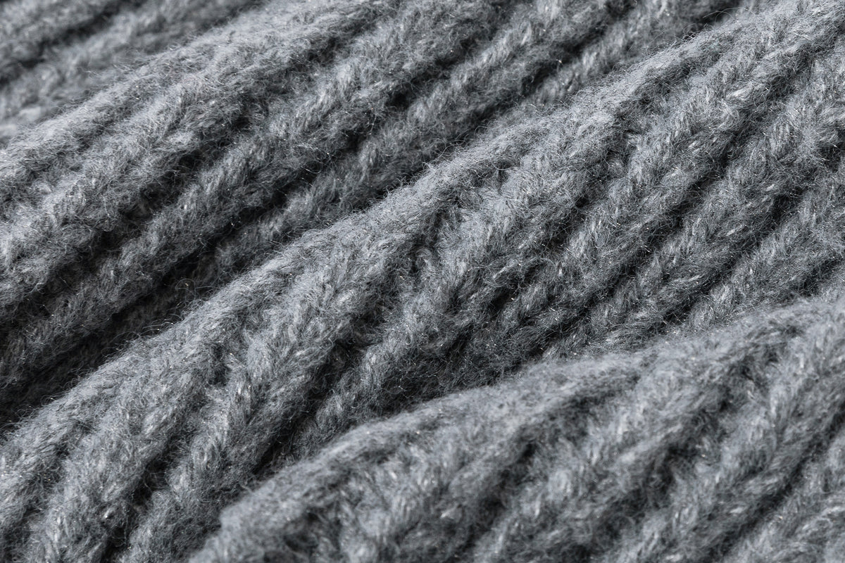 13DE MARZO Snow Bear Knit Beanie Grey - 13DE MARZO