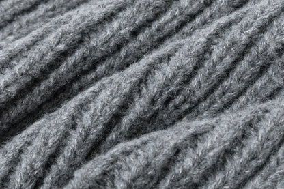 13DE MARZO Snow Bear Knit Beanie Grey - 13DE MARZO