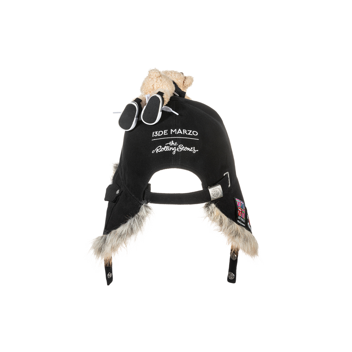 13DE MARZO Rolling Stones Furry Earflap Cap