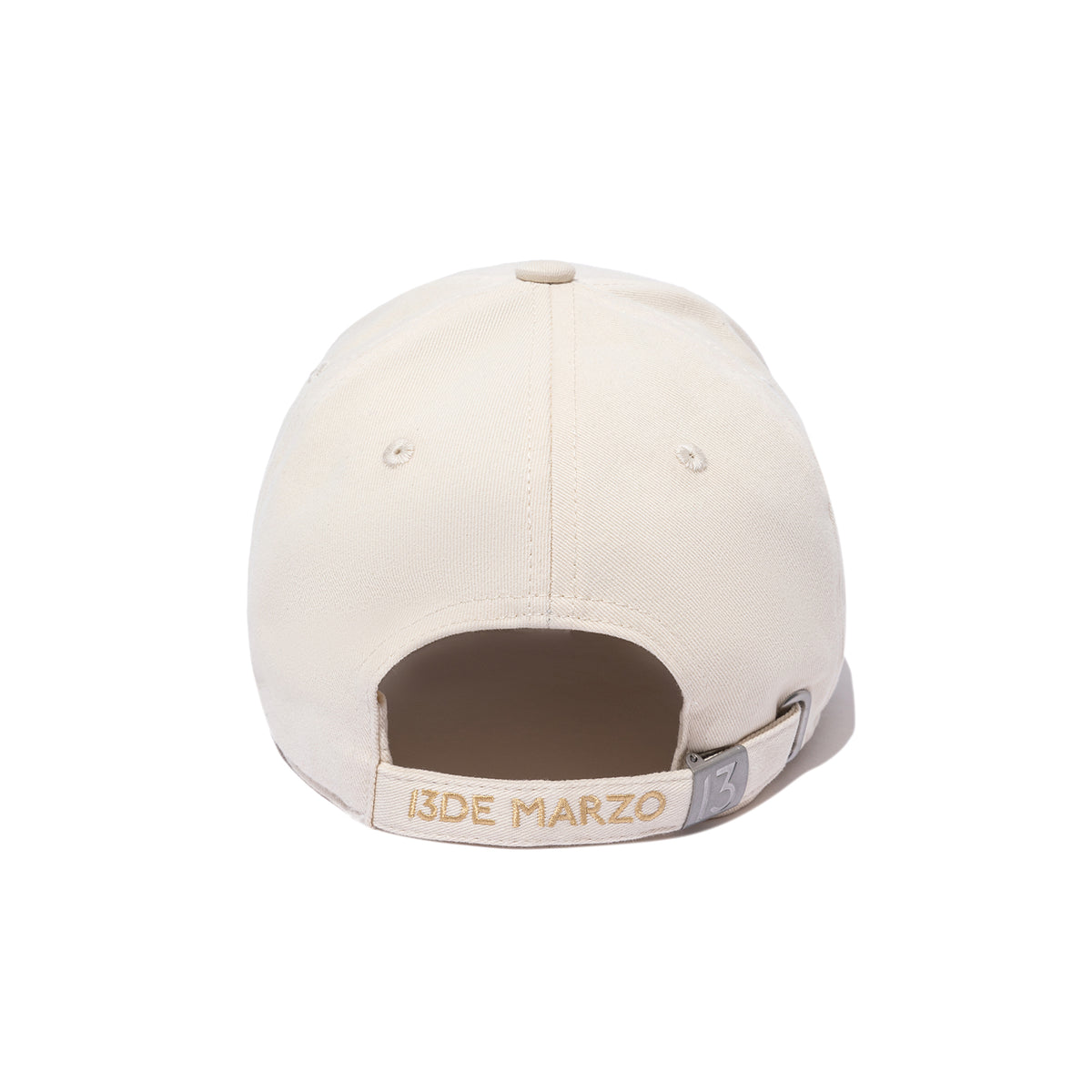 13DE MARZO Basic Baseball Cap Beige