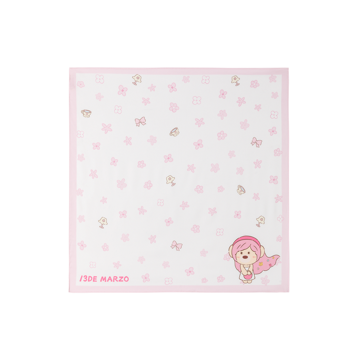 13DE MARZO Floral Room Bear Scarf