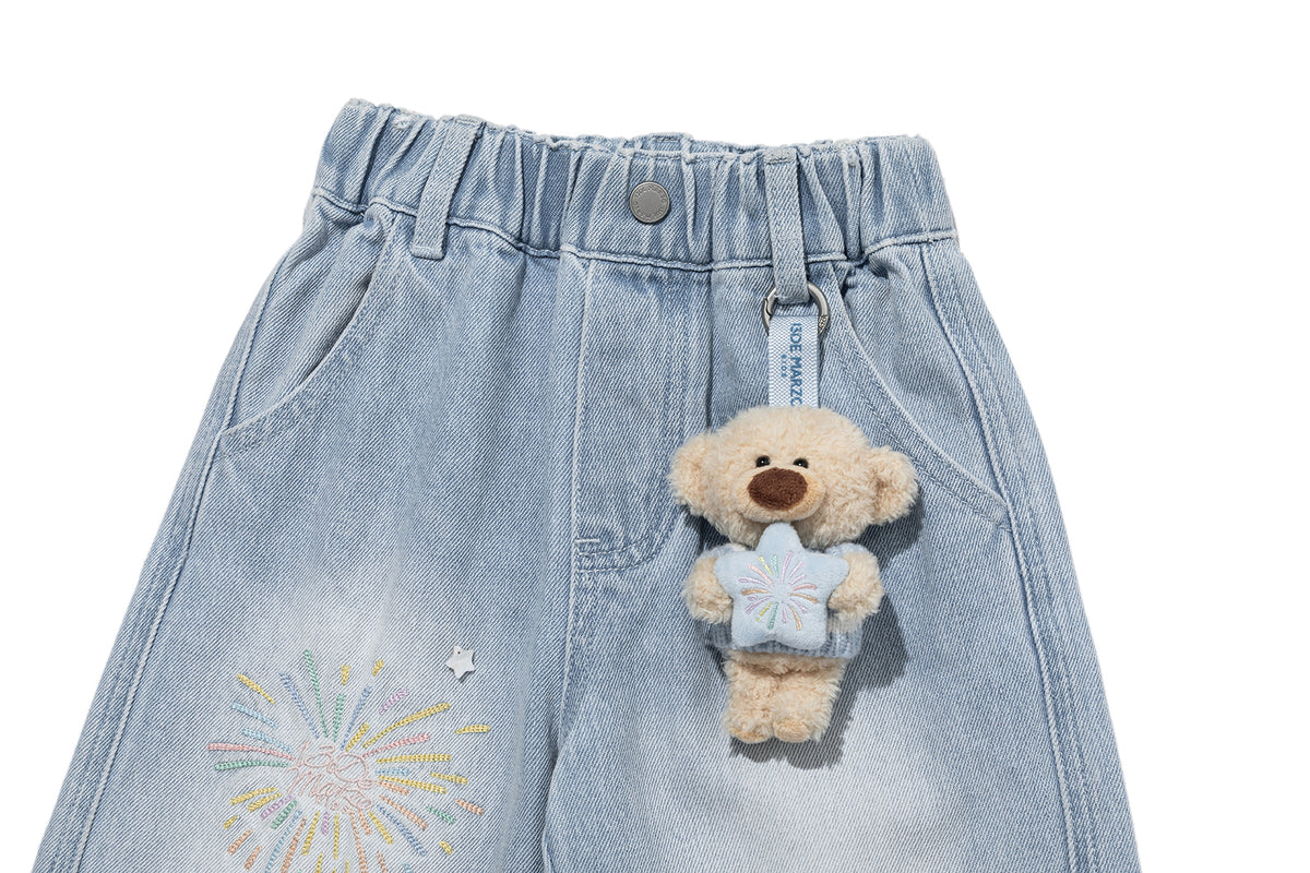 13DE MARZO Luminous BabyBear Firework Jeans