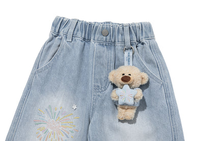 13DE MARZO Luminous BabyBear Firework Jeans