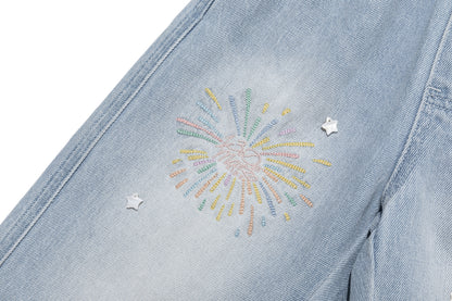 13DE MARZO Luminous BabyBear Firework Jeans