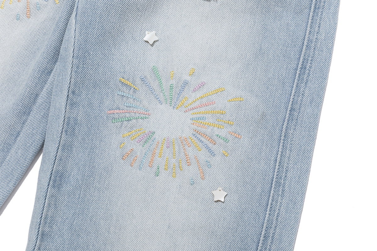 13DE MARZO Luminous BabyBear Firework Jeans