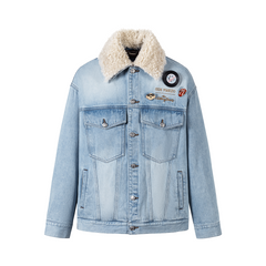 13DE MARZO Rolling Stones Tongue Denim Jacket