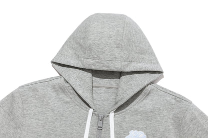 13DE MARZO Snow BabyBear Hooded Cardigan Grey