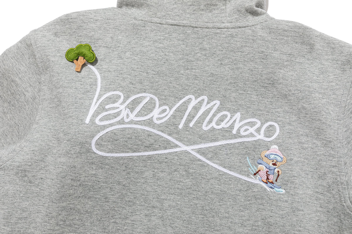 13DE MARZO Snow BabyBear Hooded Cardigan Grey