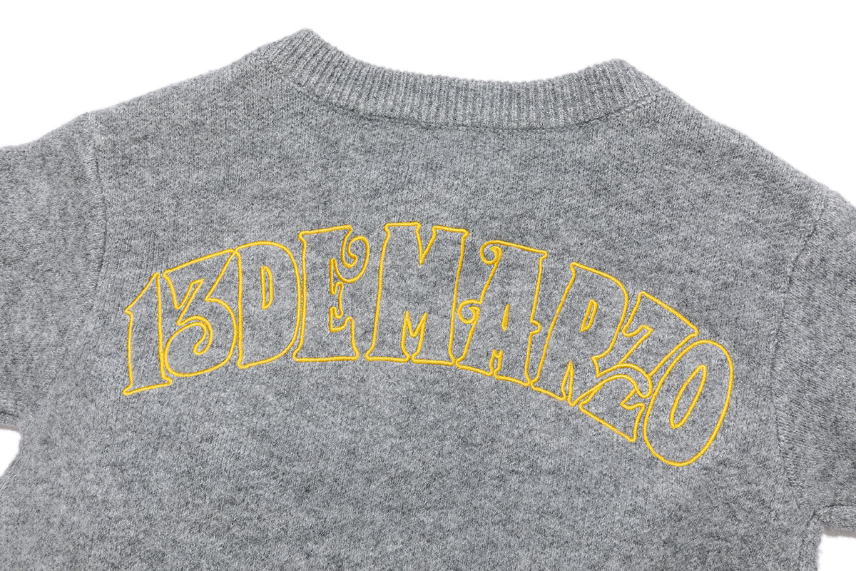 13DE MARZO BabyBear Sunflower Cardigan Grey