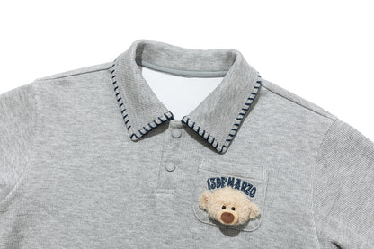 13DE MARZO BabyBear Polo Sweatshirt Grey