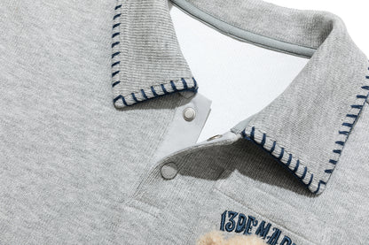 13DE MARZO BabyBear Polo Sweatshirt Grey