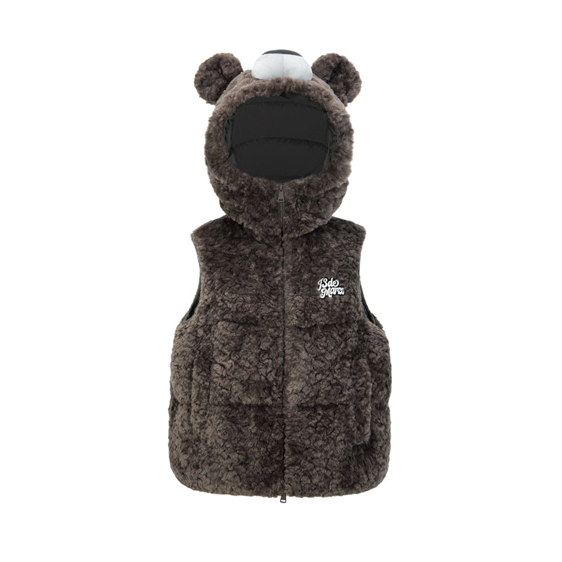 13DE MARZO Bear Costume Down Vest - 13DE MARZO
