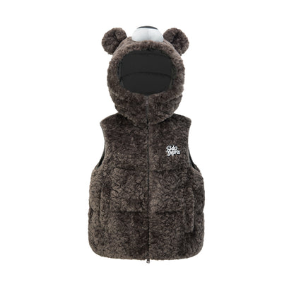 13DE MARZO Bear Costume Down Vest - 13DE MARZO