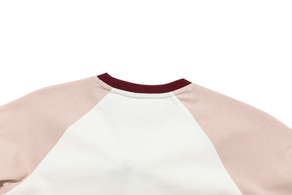 13DE MARZO Babybear Raglan Long Sleeve Top Beige