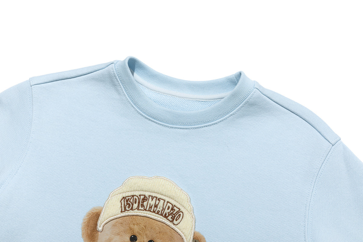 13DE MARZO BabyBear Bandana Sweatshirt Blue