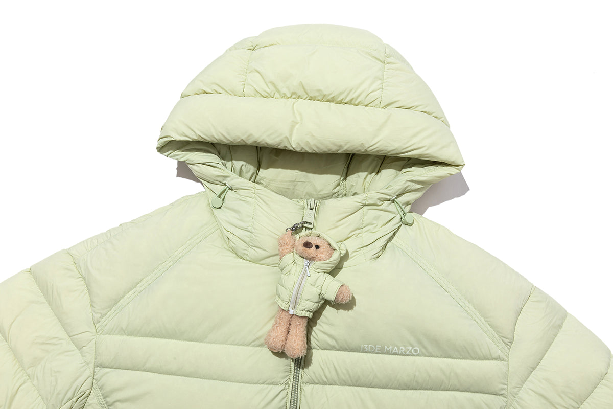 13DE MARZO Lightweight Quilted Down Jacket Green