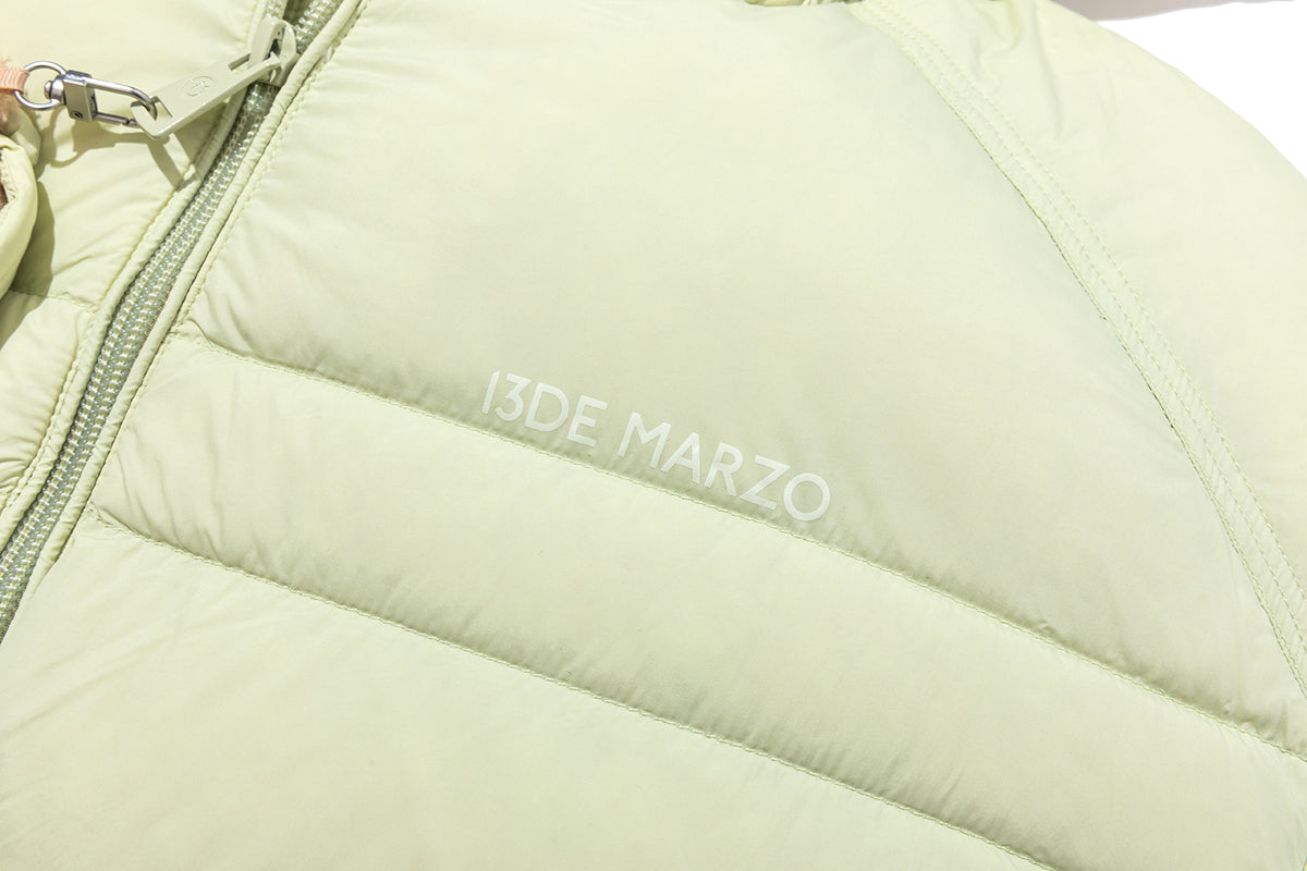 13DE MARZO Lightweight Quilted Down Jacket Green