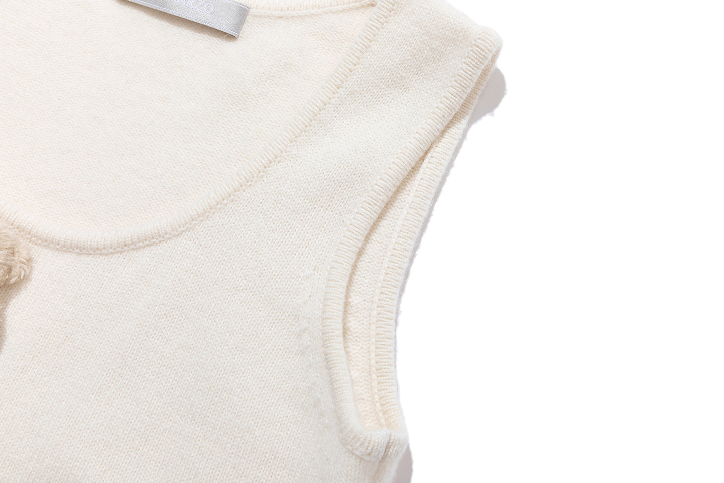 13DE MARZO Doozoo Knit Vest Beige