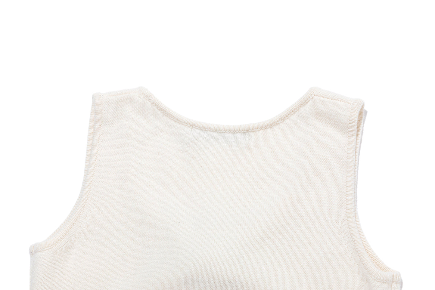 13DE MARZO Doozoo Knit Vest Beige