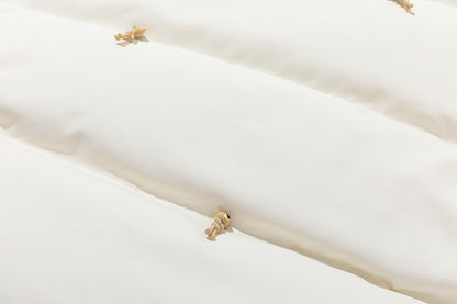 13DE MARZO All Over Flocked Bear Down Jacket Beige