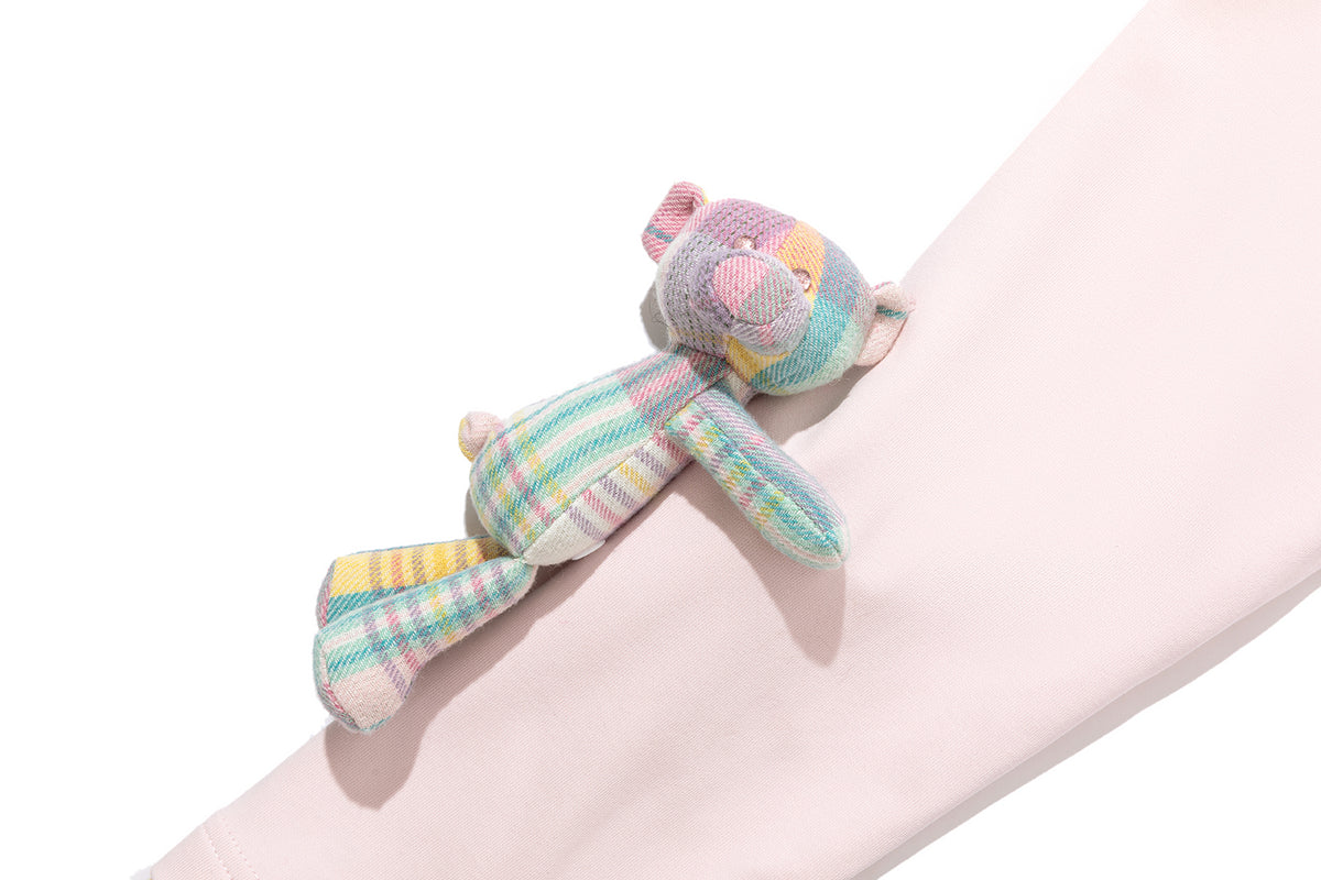 13DE MARZO Plaid Deconstructed Long Sleeve Pink