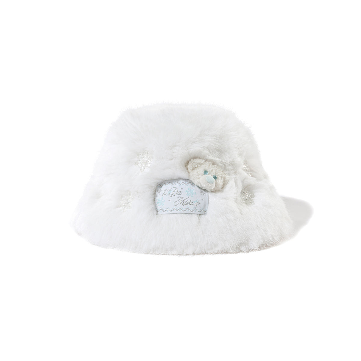 13DE MARZO Snow Bear Bucket Hat White - 13DE MARZO