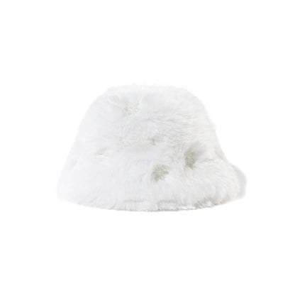 13DE MARZO Snow Bear Bucket Hat White - 13DE MARZO