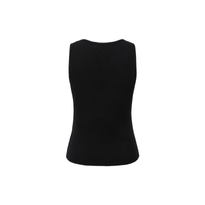 13DE MARZO Doozoo Knit Vest Black